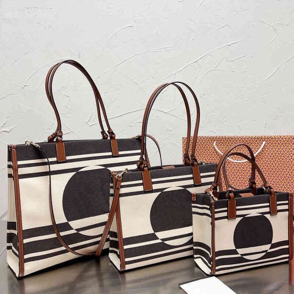 

designer stripe tote bags women shopping handbag shoulder leather crossbody female purses bucket 220328
