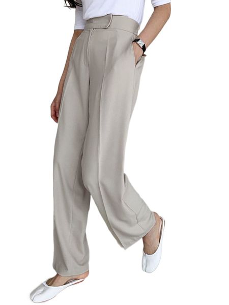 

dazy solid slant pocket zip fly pants 61mr#, Black;white