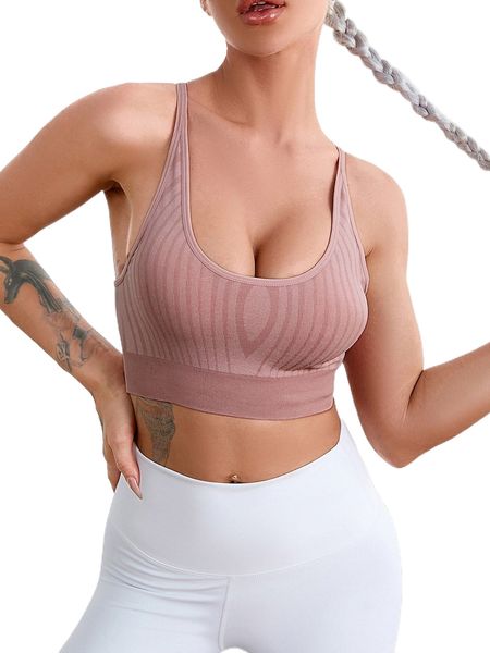 

solid sports bra s2vi#, Gray