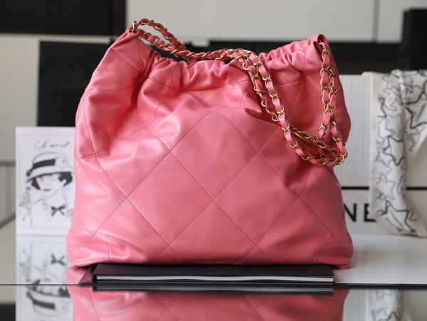 

chan 2022 catwalk leather bag shopping bag luxury mothers day gift for valentine birithday