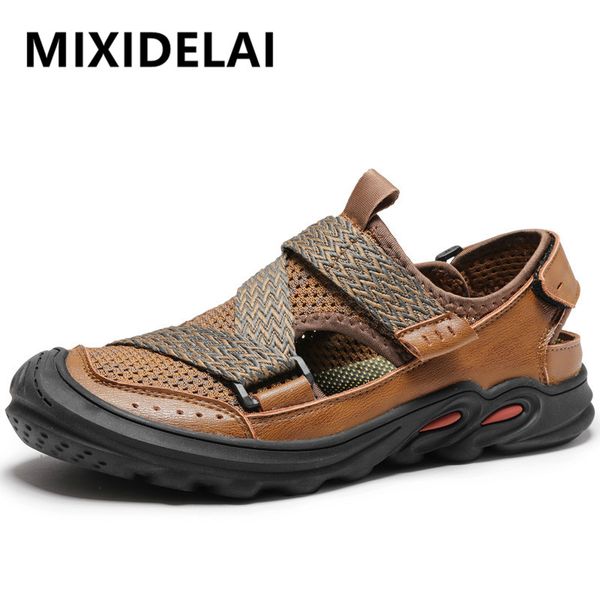 

summer comfortable men sandals high-quality stretch fabric sandals classic men soft sandals fashion men beach size 38-46, Black