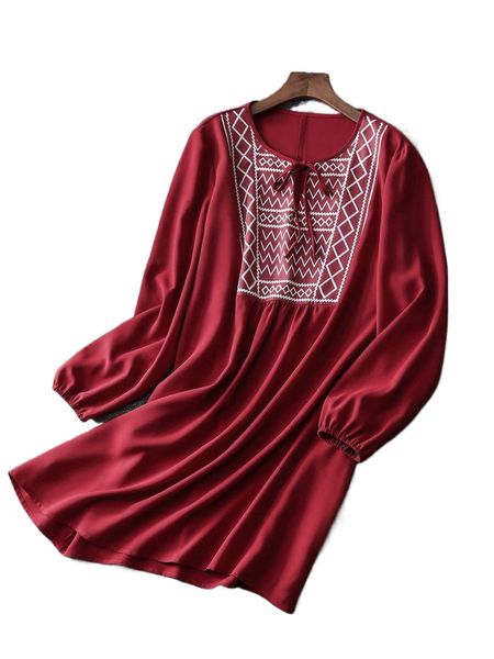 

plus contrast chevron & geo print panel tie neck blouse m3gt#, Black