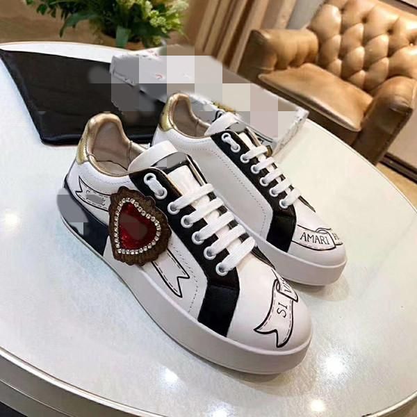 

new arrival casual shoes white black red fashion mens women leather breathable shoes open low sports sneake valentinoe''valentinoi, Red;white