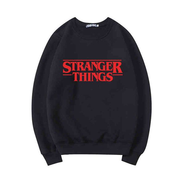 

autumn and winter pullover plush sweater around american tv series long sleeve thickened jacket hoodies, Black