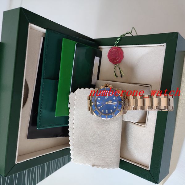 

luxury factory manufactures automatic mens watches 18k yellow gold ceramic su/b blue 116618 box warranty minty new diving super luminous fas, Slivery;brown