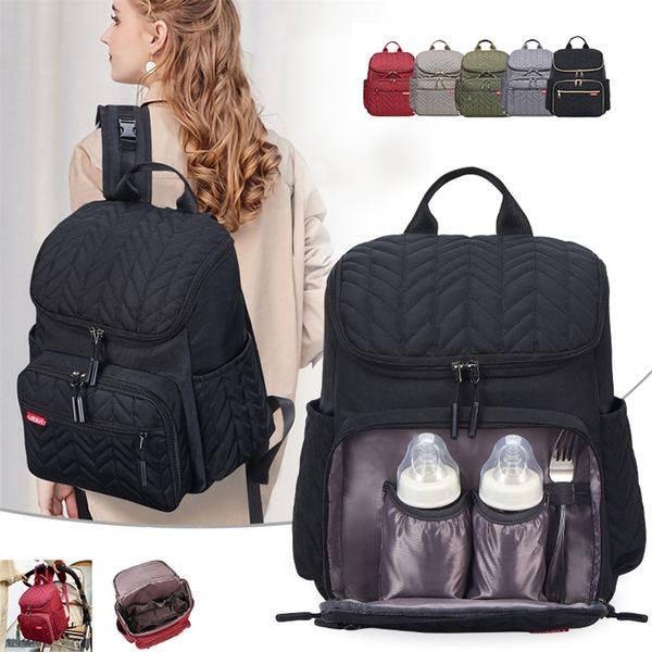 Wickeltaschen Baby Wickeltasche Umstandsrucksack Tasche Große Kapazität Baby Mama Trave 220823