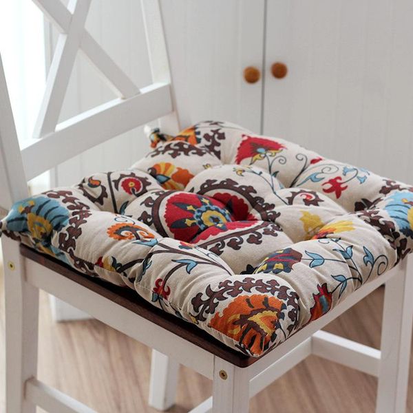 Almofada/travesseiro decorativo estilo mediterrâneo tatami tapetes casas mobiliário de pano de pano almofada de almofada de piso de piso/decorativo