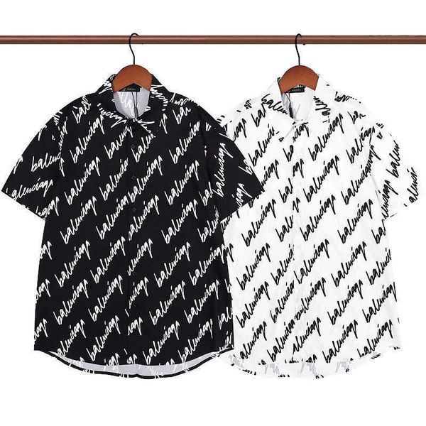 

aop bby short sleeve t-shirt men's summer hip hop american clothes ins fashion brand loose top, White;black