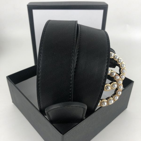 

fashion belts men belt women belt big gold buckle genuine leather belt classical belts ceinture 2.0-3.8cm width with box, Black;brown