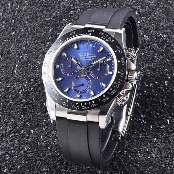 

designer mechanical watch oyster datejust wristwatch gmt star panda waterproof ceramic ring with refined steel round multifunctional mechani, Slivery;golden