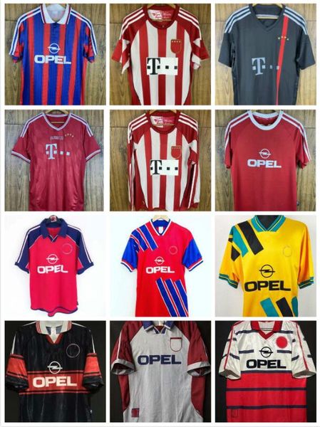 

94 95 96 97 98 99 bayern munich retro soccer jerseys 00 01 02 10 11 12 13 14 15 final zickle effenberg elber pizarro scholl matthaus klinsma, Black;yellow