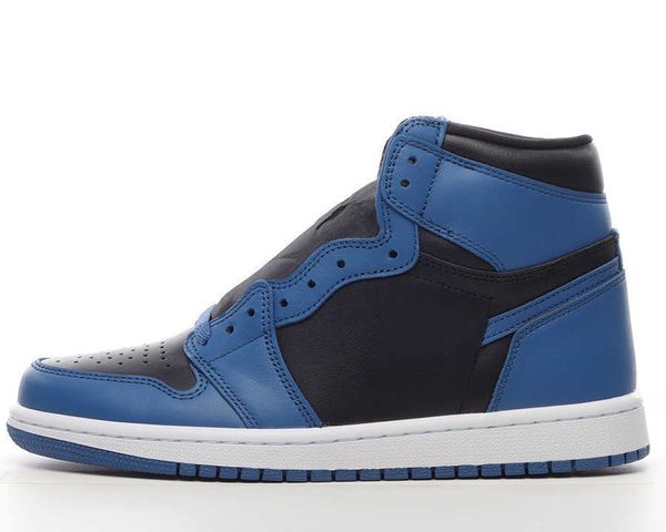 

brand shoes jumpman 1 high og basketball dark marina blue sports outdoor sneakers send