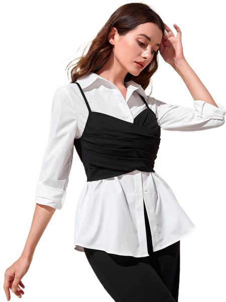 

modely solid ruched cami without shirt w8ud#, White