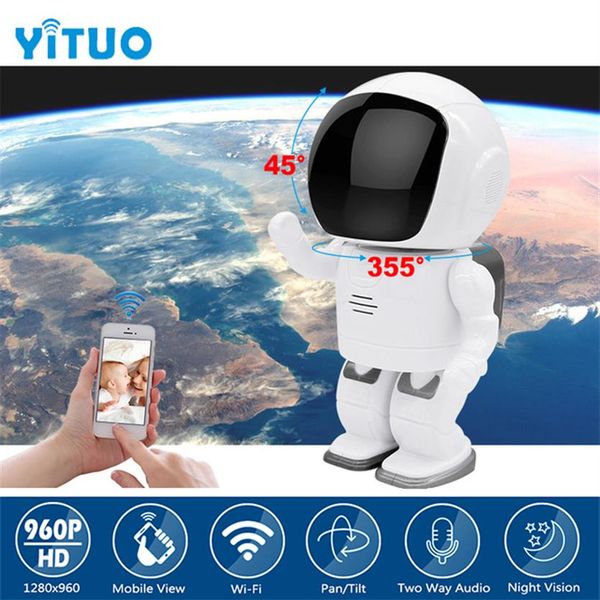 

robot camera wifi 960p 1.3mp hd wireless ip camara night vision cameras network cctv support two-way audio yituo257b