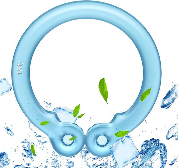 

new arrival pcm ice pack cold neck cooler portable reusable neck cooling tube ring for outdoor activities