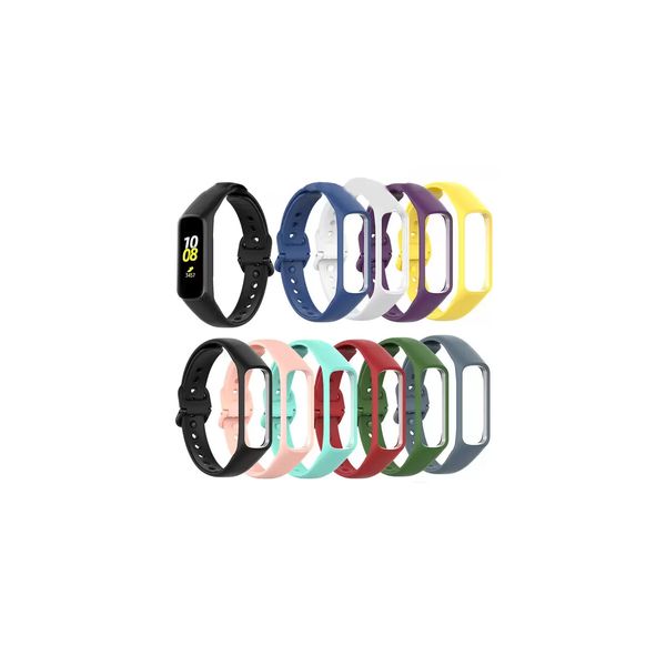 

new smart watch band wrist strap fit e r375 watchband tpu adjustable bracelet sports replacement for samsung galaxy fit-e, Black;brown