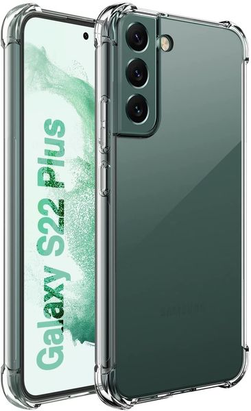 Passend für Galaxy S22 Ultra 5G, kristallklare Hüllen, stoßfeste Stoßstange, schützende Handy-Rückseite für Samsung S22+ 5G, transparente TPU, schlanke, flexible Haut, S22 5G-Abdeckung