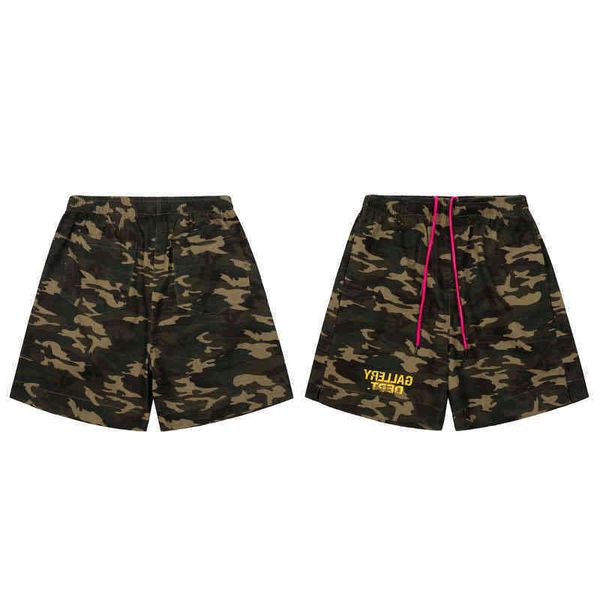 

shorts gallerydepts designer gary camouflage men's loose summer high street fashion brand retro casual couple overalls vpkv, White;black