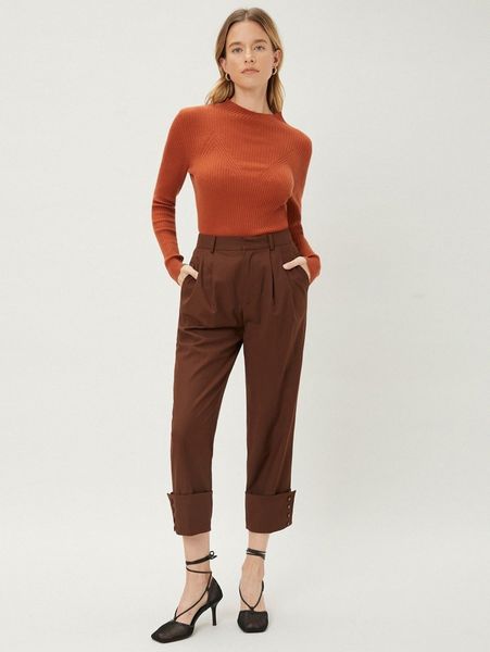 

motf premium wool mix slit sweater m5gn#, White;black