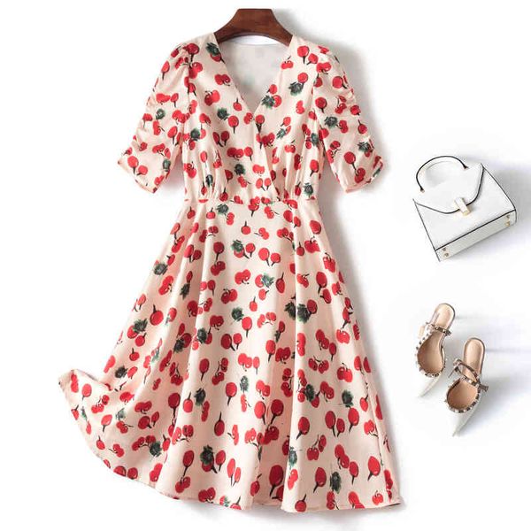 

casual dresses light luxury original order export foreign trade discount big brand scissors special price more than one summer high waist v-, Black;gray