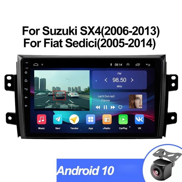 

android 10 car video multimedia gps radio stereo for suzuki sx4 2006-2011 navigation