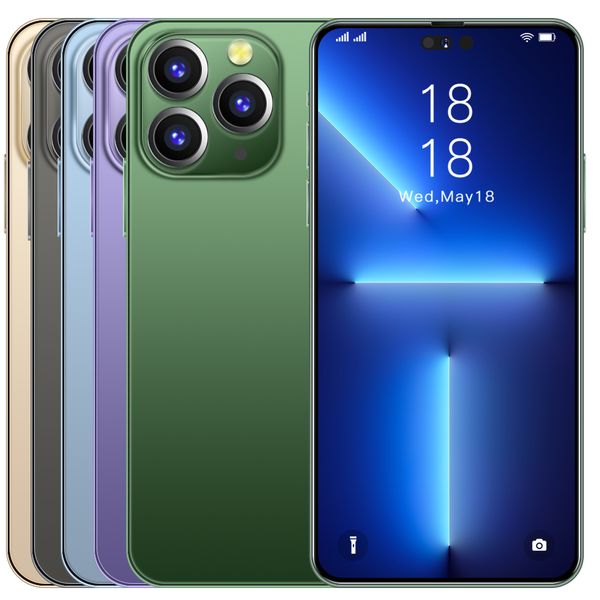 

i14 pro max 6.8inch phone mobile android smartphone show 5g let hd screen face id global version