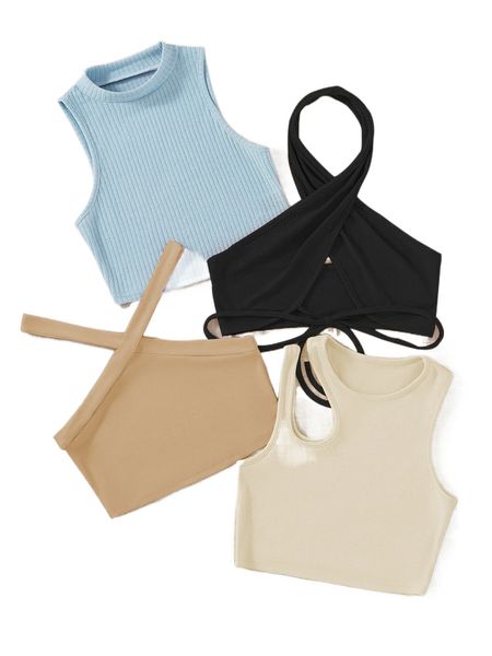 

4pcs rib-knit 04lo#, White