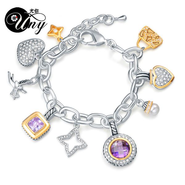 

uny jewelry bracelet designer brand david inspired women antique cable s valentine day christmas gift s 220716gx, Golden;silver