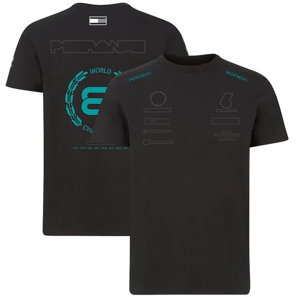 Camisetas masculinas 2022F1 Racing Suit de carros de fórmula um time de manga curta Camiseta de t-shirt carros de carros 3m411