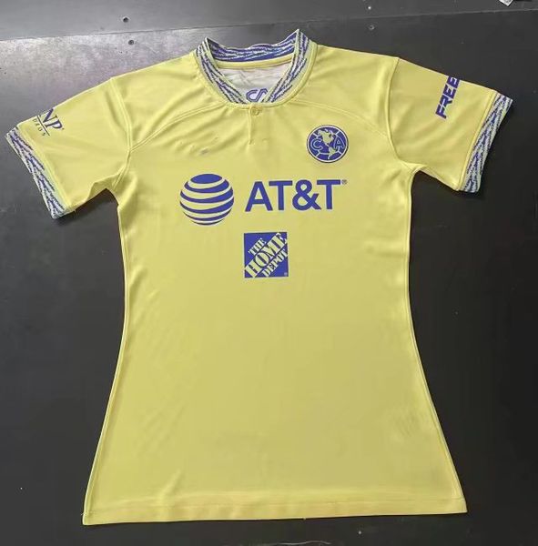 

2022 2023 club america woman man home soccer jerseys f. vinas henry g. ochoa liga mx jersey rodriguez giovani 22 23 america men women footba, Black;yellow