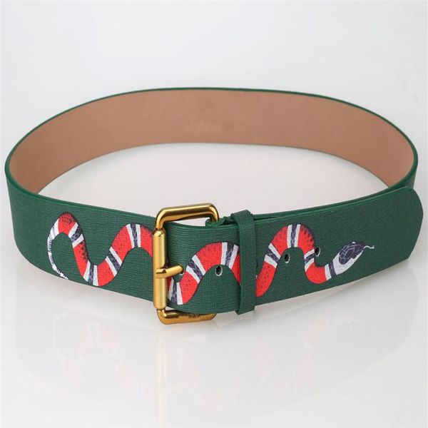 

new black color luxury designer belts fashion snake pattern buckle belt mens womens belt187k, Black;brown
