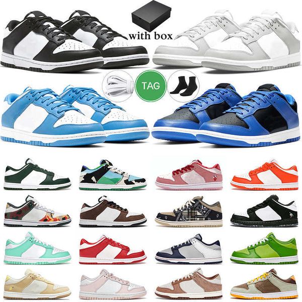 

with box shoes men women designer sneakers white black grey fog hyper cobalt unc michigan green glow syracuse orange mens casual trainer