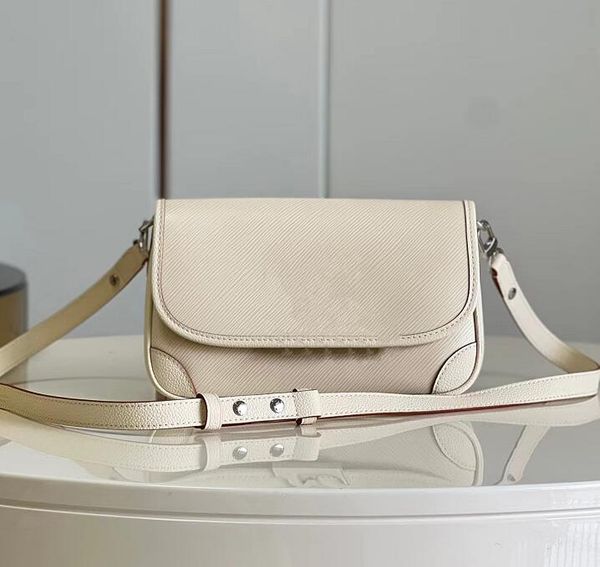 

10a high-end lady shoulder bag resin logo genuine leather purse fashion handbag luxurious crossbody bags designer bags woman wallet 25cm wit