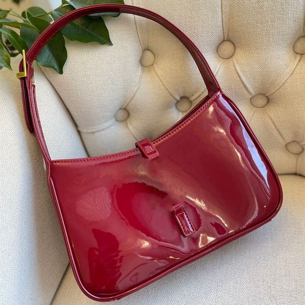 Женские сумочки седла дизайнерская глянцевая сумка кожаная мода подмышка для плеча маленькие кошельки