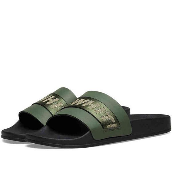 

men's women's offs fashion sandals luxury letter ribbon printing slippers couples beach men outside home slipper female classic br, Black