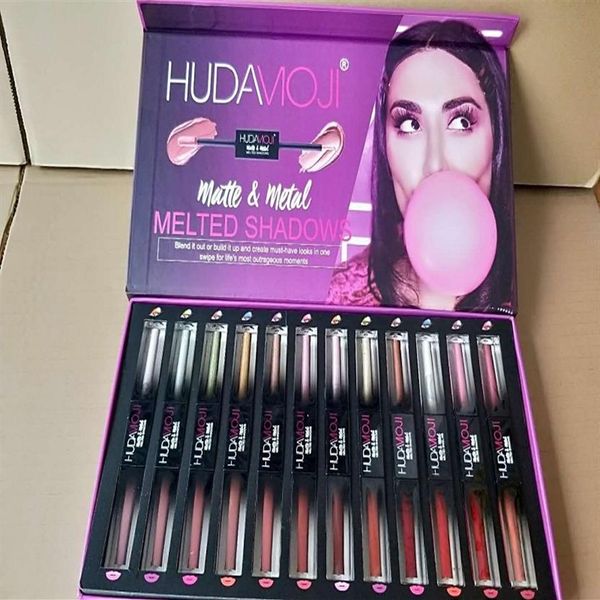 

high qaulity makeup 12pcs set 24colors matte lip gloss lips lustre liquid lipstick natural long lasting waterproof lipgloss cosm208q