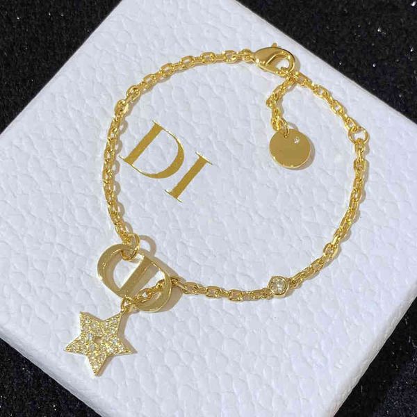 

d home new five pointed2022 luxury brand fashion design versatile ladies bracelet, Black