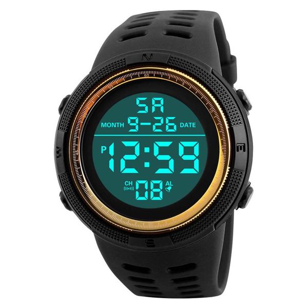 Orologi da polso Sport Orologi digitali da uomo Orologio a led luminoso impermeabile Orologi multifunzione da esterno Montre Homme Relogio Masculino # 15