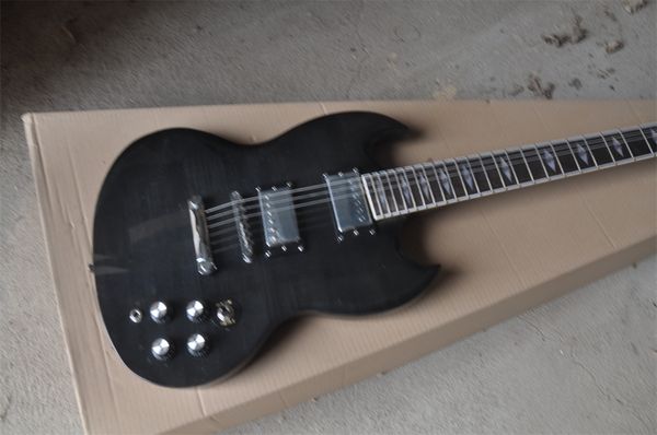 

black sg six string electric guitar we can customize various styles of guitars