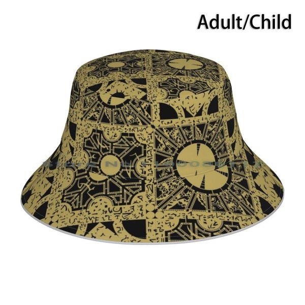 

berets the puzzlebox pattern bucket hat sun cap puzzles puzzle box lament configuration hellraiser hellpriest hell priestberets, Blue;gray
