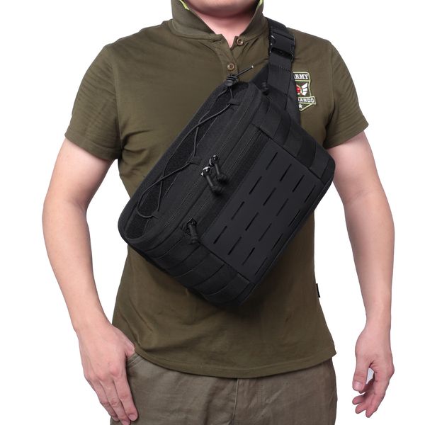 

outdoor shoulder multi-function bag tactical sling backpack army climbing camping hiking saddle crossbody camera bag waterproof
