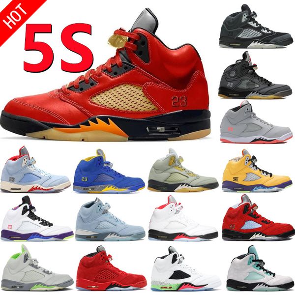

new 5 v men basketball shoes 5s doernbecher raging red stealth 2.0 fire oreo unc white cement metallic oreo sail wings anthracite green bean