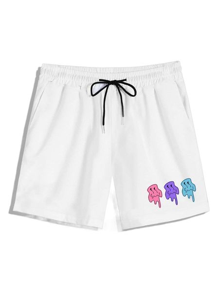 

romwe guys cartoon graphic shorts c7qf#, White;black
