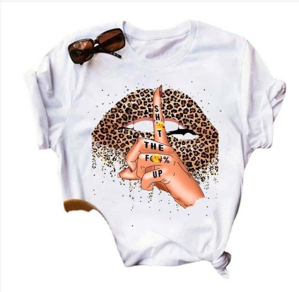 

love lips t shirt women summer casual tshirts tees harajuku graphic 2022 new kawaii female t-shirt woman clothing, White