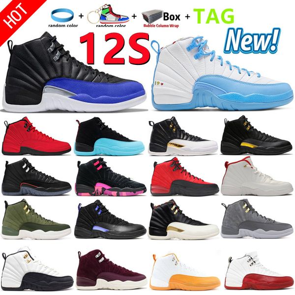 

new 12s 12 xii basketball shoes twist grind flu game university gold gamma racer blue dark concord royalty indigo game royal taxi french tri