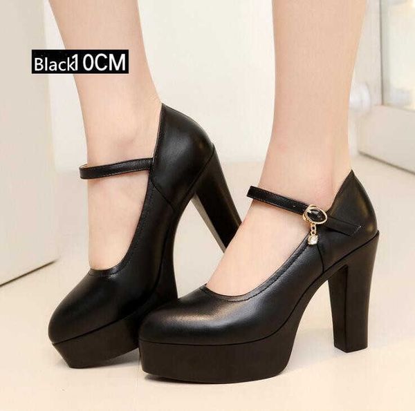 

paris classic luxury genuine leather women shoes pointed pumps platform high heels fashion party wedding black work shoe plus size 32-43 des