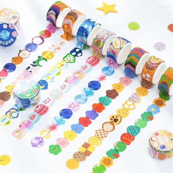 Confezione regalo 1Pc Creativo Simpatico cartone animato Frutta Animale Decorazione per torte Nastro adesivo Washi a forma speciale Scrapbooking Materiale scolastico stazionario