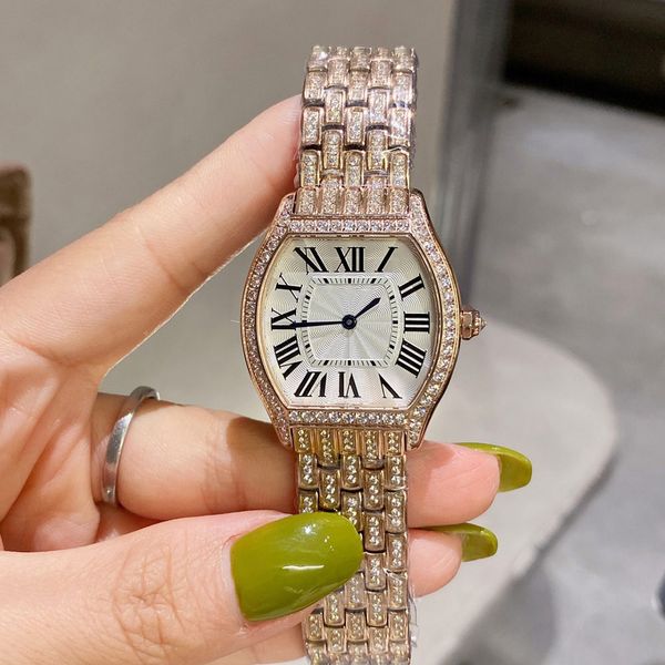 

women watch quartz movement watches 34mm fashion lady wistwatch sapphire montre de luxe, Slivery;brown