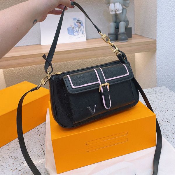 

designer purse luxury bag women cf brand handbags cosmetic bag genuine caviar leather crossbody messager purse by shoe10 w158 01