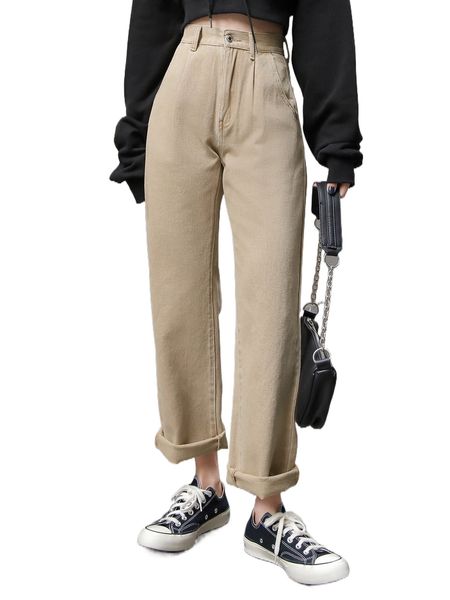 

dazy high waist slant pocket jeans a8po#, Blue